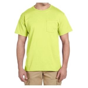 Jerzees Men's Dri-Power Moisture Wicking Bundle Of 7 Crewneck T-Shirt w/ Pocket